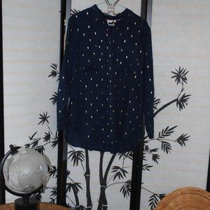 🌹Exquisite Boden Siena Linen Shirt, adorned with delicate golden rose accents🌹